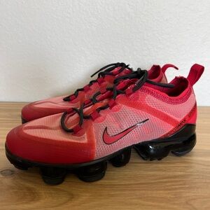 Nike Air Vapormax 2019 GS Varsity Red Black AJ2616-600 Size Youth 5 Women’s 6.5
